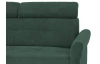 Rohová sedacia súprava Harris, zelená látka, levý roh