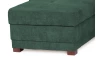 Rohová sedacia súprava Harris, zelená látka, levý roh