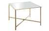 Štvorcový konferenčný stolík Lagos 60x60 cm, zlatý