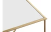 Štvorcový konferenčný stolík Lagos 60x60 cm, zlatý