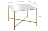 Štvorcový konferenčný stolík Lagos 60x60 cm, zlatý