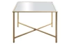 Štvorcový konferenčný stolík Lagos 60x60 cm, zlatý