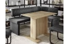 Rohová jedálenská lavica Pia,antracitová vintage optika kože