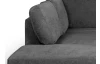 Rohová sedacia súprava Eddi, antracitová látka, ľavý roh