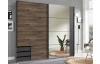 Šatníková skriňa Flensburg 225 cm, grafit/dub flagstaff