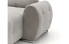 Sedacia súprava Genova 1, svetlo šedá štrukturovaná látka, tvar ľavé U