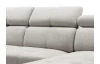 Sedacia súprava Genova 1, svetlo šedá štrukturovaná látka, tvar ľavé U