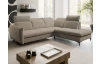 Rohová sedacia súprava Glow, taupe látka, pravý roh