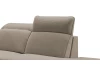 Rohová sedacia súprava Glow, taupe látka, pravý roh