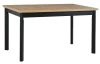 Obdĺžnikový jedálenský stôl Molena 140x80 cm, dub artisan/čierny