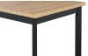 Obdĺžnikový jedálenský stôl Molena 140x80 cm, dub artisan/čierny