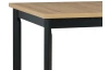 Obdĺžnikový jedálenský stôl Molena 140x80 cm, dub artisan/čierny