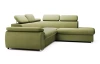 Rohová sedačka Viera, šalátovo zelená látka, pravý roh