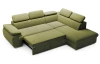 Rohová sedačka Viera, šalátovo zelená látka, pravý roh