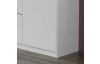 Šatníková skriňa Burano, 225 cm, biela/sivá
