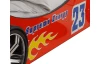 Detská pretekárska posteľ Energy 90x200 cm, červené auto s osvetlením