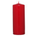 Valcová sviečka červená, 15 cm