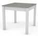 Jedálenský stôl David 80x80 cm, bílý/šedý beton