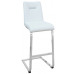 Barová stolička Flex, biela ekokoža