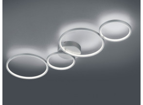 Stropné LED osvetlenie Rondo, 4 kruhy