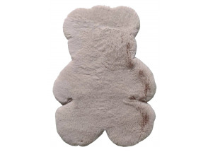 Detský koberec Animal, tvar medveď, staroružový