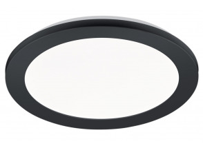 Stropné LED osvetlenie Camillus 26 cm, okrúhle, čierne