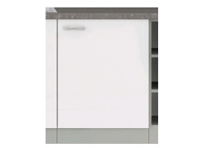 Dolná kuchynská skrinka Bianka 60D, 60 cm, biely lesk