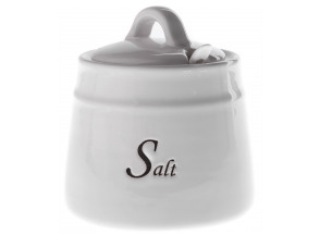 Soľnička Salt, biela keramika