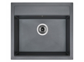 Kuchynský granitový drez Sinks Solo 560, šedý titanium