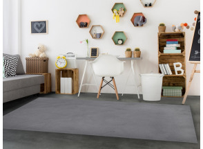 Kožušinový koberec Rabbit 60x120 cm, šedý