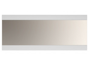 Široké nástenné zrkadlo Linate 164 cm, biely lesk