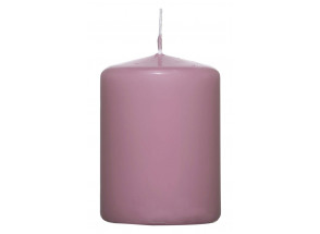 Valcová sviečka ružová, 8 cm