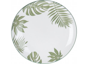 Dezertný tanier 19 cm, motív tropické listy