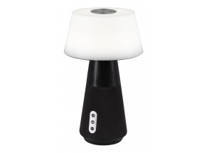 Stolová LED lampa DJ 28 cm, bluetooth, antracitová/biela
