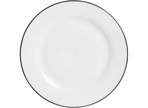 Plytký tanier 27 cm Lineo, biely