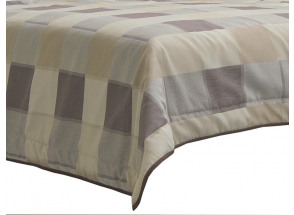 Prikrývka na posteľ 180x200 cm, béžový kockovaný vzorvzor