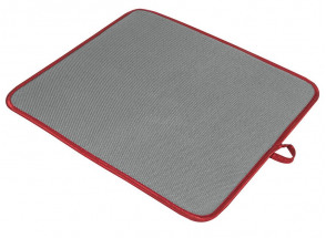 Odkvapkávacia podložka na kuchynský riad Softex 45x40 cm, šedo-červená