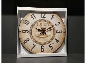 Nástenné hodiny Espresso, 33 cm