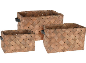 Set úložných košíkov (3 ks) borovicové prútie
