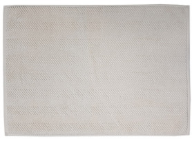Kúpeľňová predložka Ocean, BIO bavlna, Oxford Tan, vlnkovaný vzor, 50x70 cm