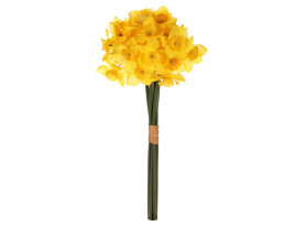 Umelá kytica Narcisky v pugete 34 cm, žltá