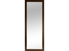 Nástenné zrkadlo Glamour 40x120 cm, hnedá štruktúra