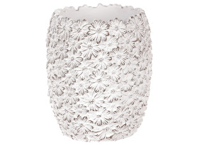 Váza Kvetinková 17 cm, biely betón