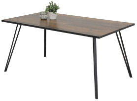 Jedálenský stôl Oksana 160x90 cm, vintage optika dreva