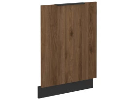 Predný panel na vstavanú kuchynskú umývačku Monza, 60 cm, orech/čierna
