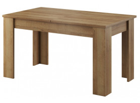Jedálenský stôl Sky 140x80 cm, dub riviera, rozkladací