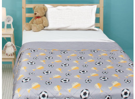 Detský prehoz na posteľ Futbal, 170x210 cm