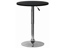 Okrúhly barový stôl Laurent 60 cm, čierny