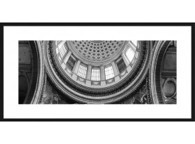 Rámovaný obraz Panthéon de Paris 80x40 cm, čiernobiely