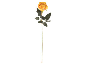 Umelý  kvet Ruža 76 cm, žltá